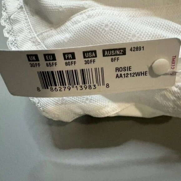 NWT Freya nursing bra size 30FF Elegant, white, adjustable, thick strap - Picture 6 of 10